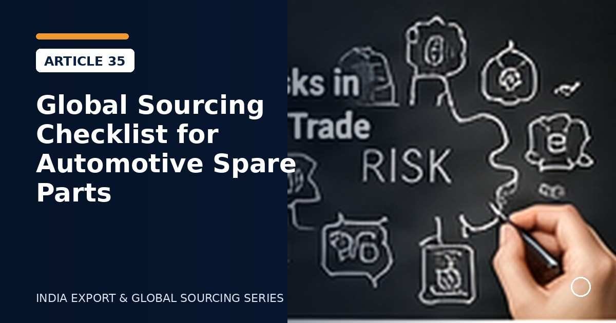 Global Sourcing Checklist for Automotive Spare Parts